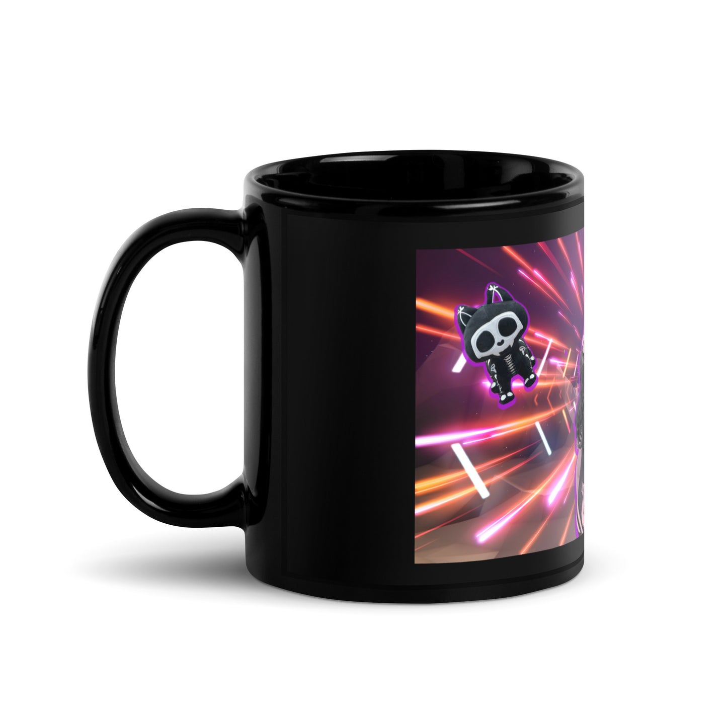 Black Glossy Mug -Sally