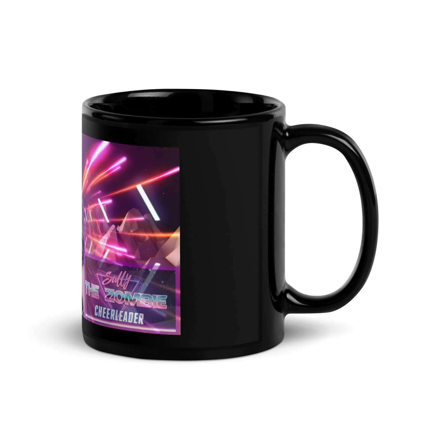 Black Glossy Mug -Sally