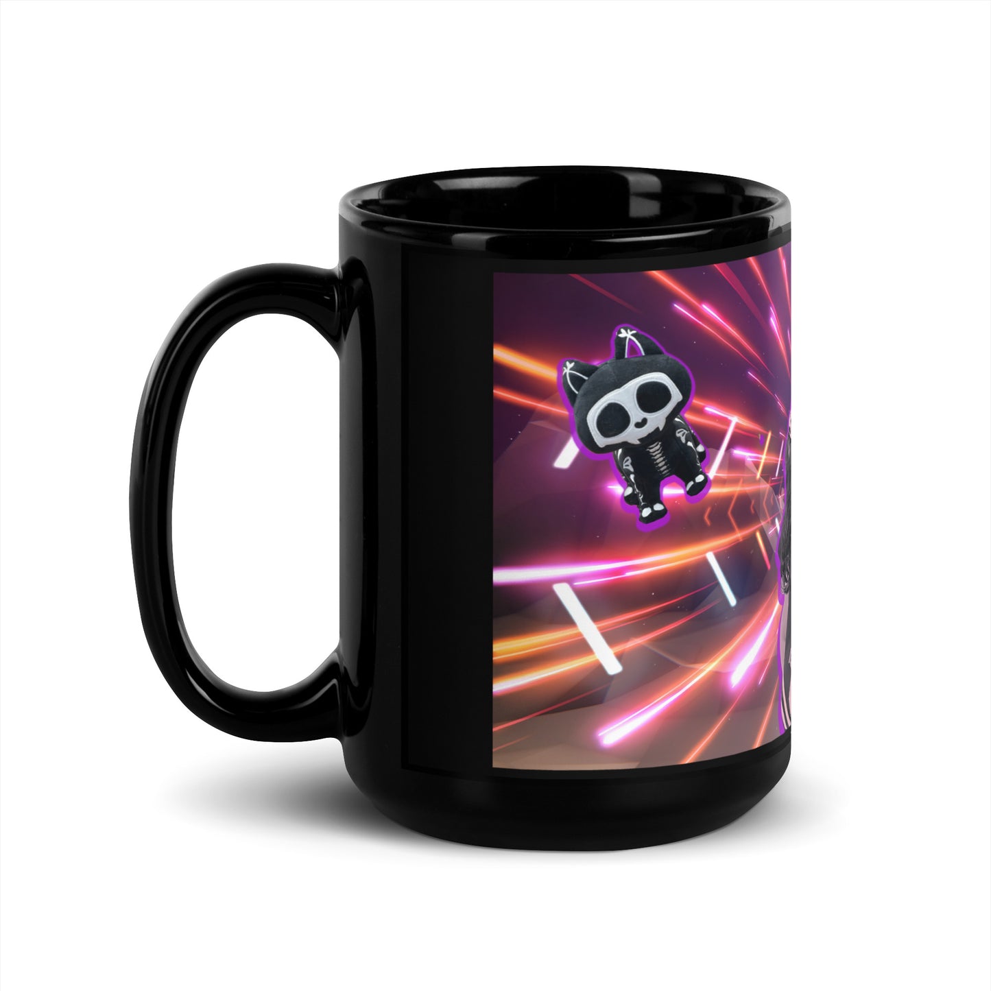 Black Glossy Mug -Sally