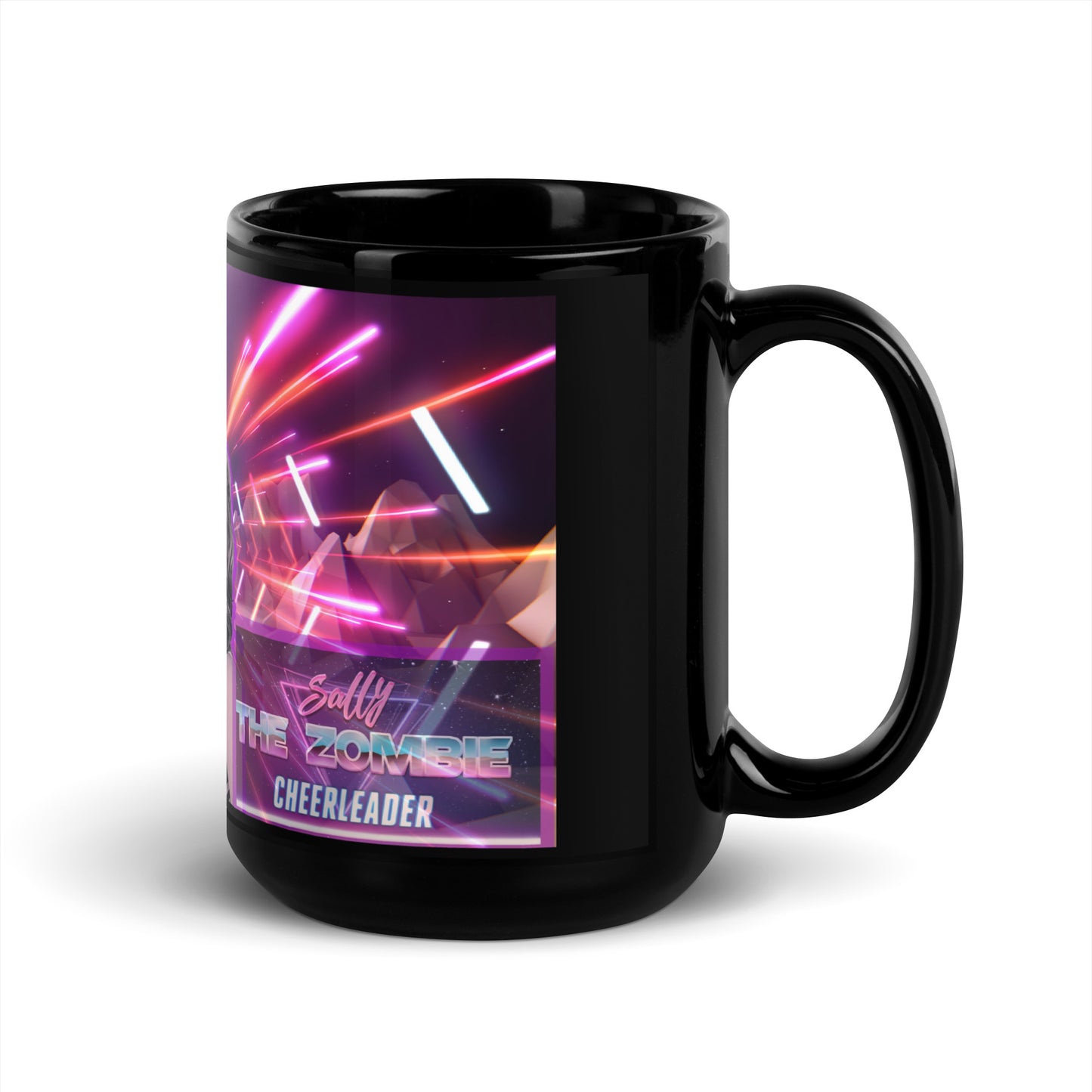 Black Glossy Mug -Sally