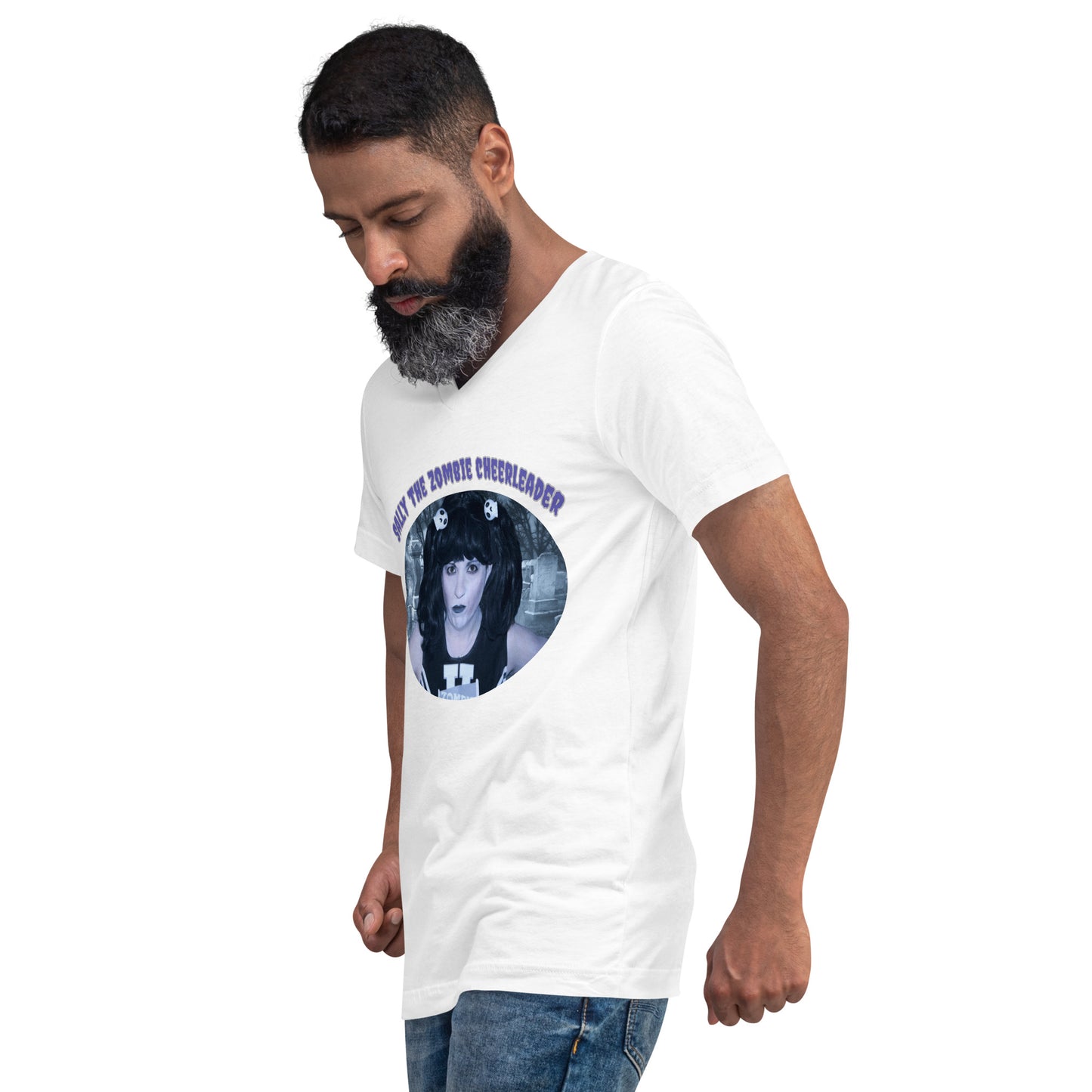 Sally's Unisex Short Sleeve V-Neck T-Shirt of Horror